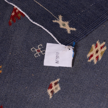 Handwoven Moroccan Akhnif Rug – Elegant Berber Wool & Cotton Carpet with Tribal Motifs