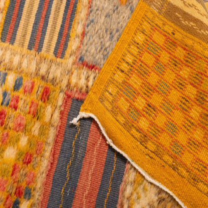 Moroccan Patchwork Corridor Rug - Handwoven Runner - Eclectic Berber Artistry