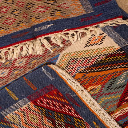 Moroccan Corridor Rug - Extra-Long Handwoven Runner - Tribal Patchwork Elegance