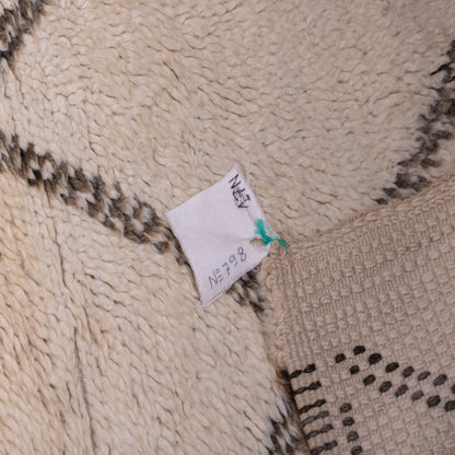 Vintage Moroccan Berber Rug – Handwoven Wool Carpet with Timeless Diamond Lattice Design ; 11,98 ft / 6,23 ft