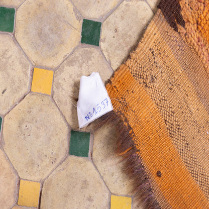 Vintage Moroccan Rehamna Rug – Handwoven Wool Tribal Elegance ; 7,38 ft / 4,92