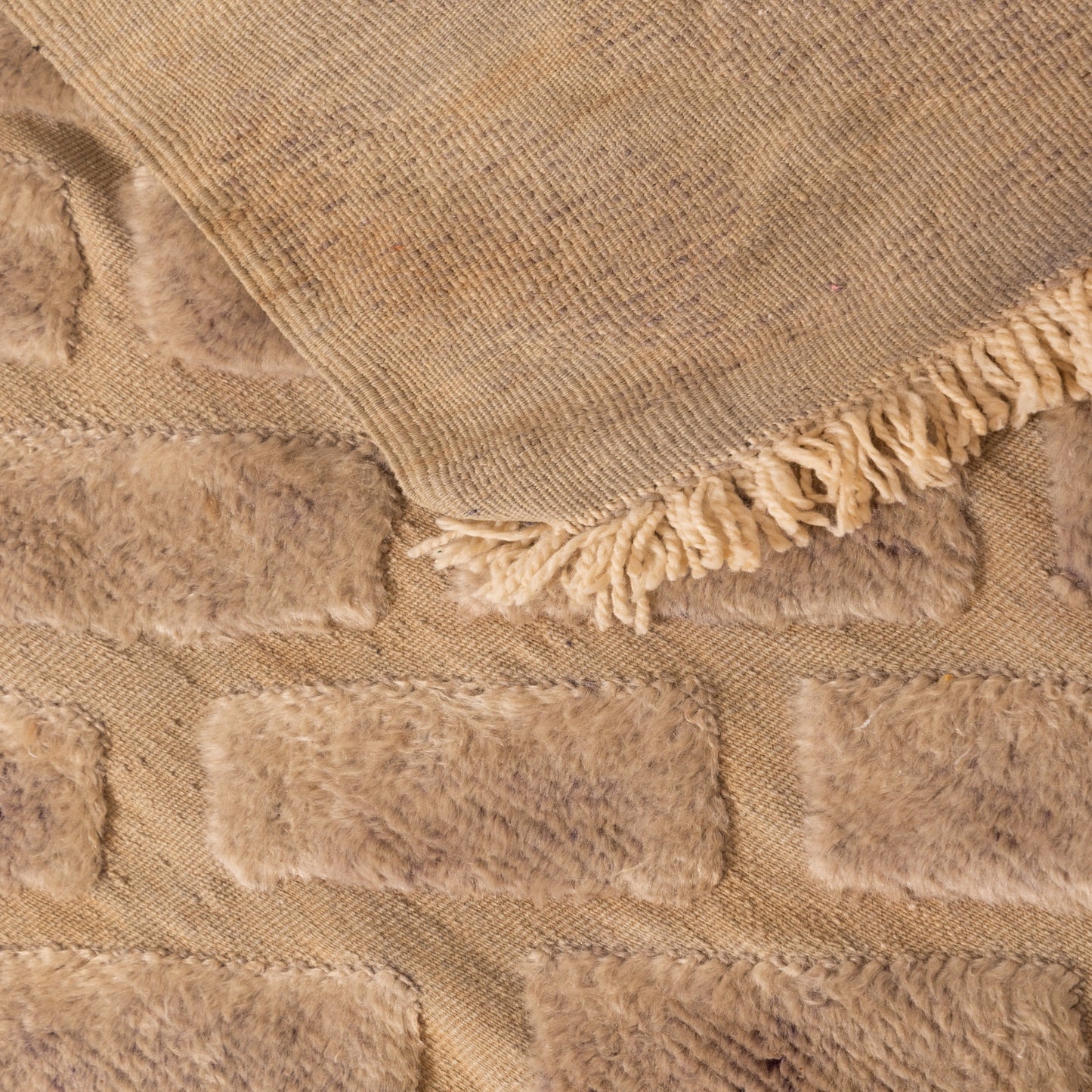 Moroccan Corridor Rug - Handwoven Runner - Neutral Toned Minimalist Design