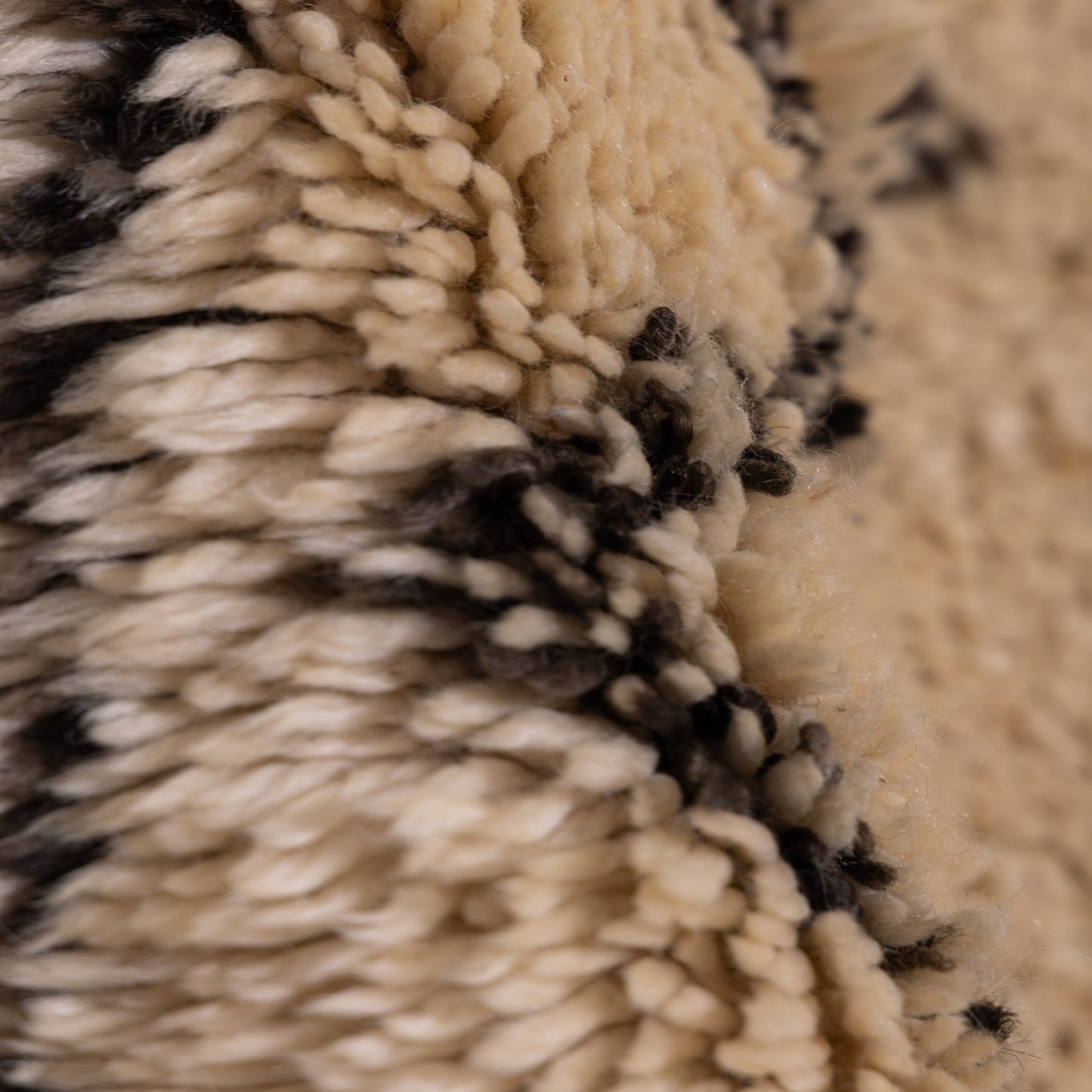 Handmade Beni Ourain Rug – Authentic Moroccan Wool Carpet – Geometric Berber Rug – Minimalist Boho Area Rug – Soft & Plush Wool Rug ; 13,45 ft / 6,73 ft