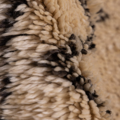 Handmade Beni Ourain Rug – Authentic Moroccan Wool Carpet – Geometric Berber Rug – Minimalist Boho Area Rug – Soft & Plush Wool Rug ; 13,45 ft / 6,73 ft