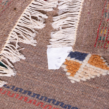 Handwoven Moroccan Akhnif Rug – Unique Berber Wool & Cotton Carpet