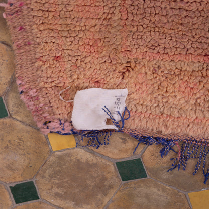 Vibrant Moroccan Boucherouite Rug – Handmade Berber Wool & Cotton Carpet