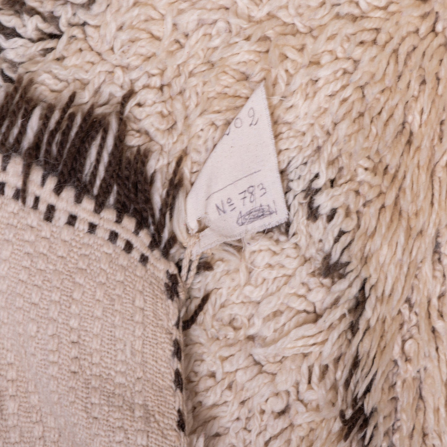 Handwoven Moroccan Beni Ourain Rug | Authentic Wool Berber Carpet | Tribal Minimalist Décor ; 10,17 ft / 6,56 ft