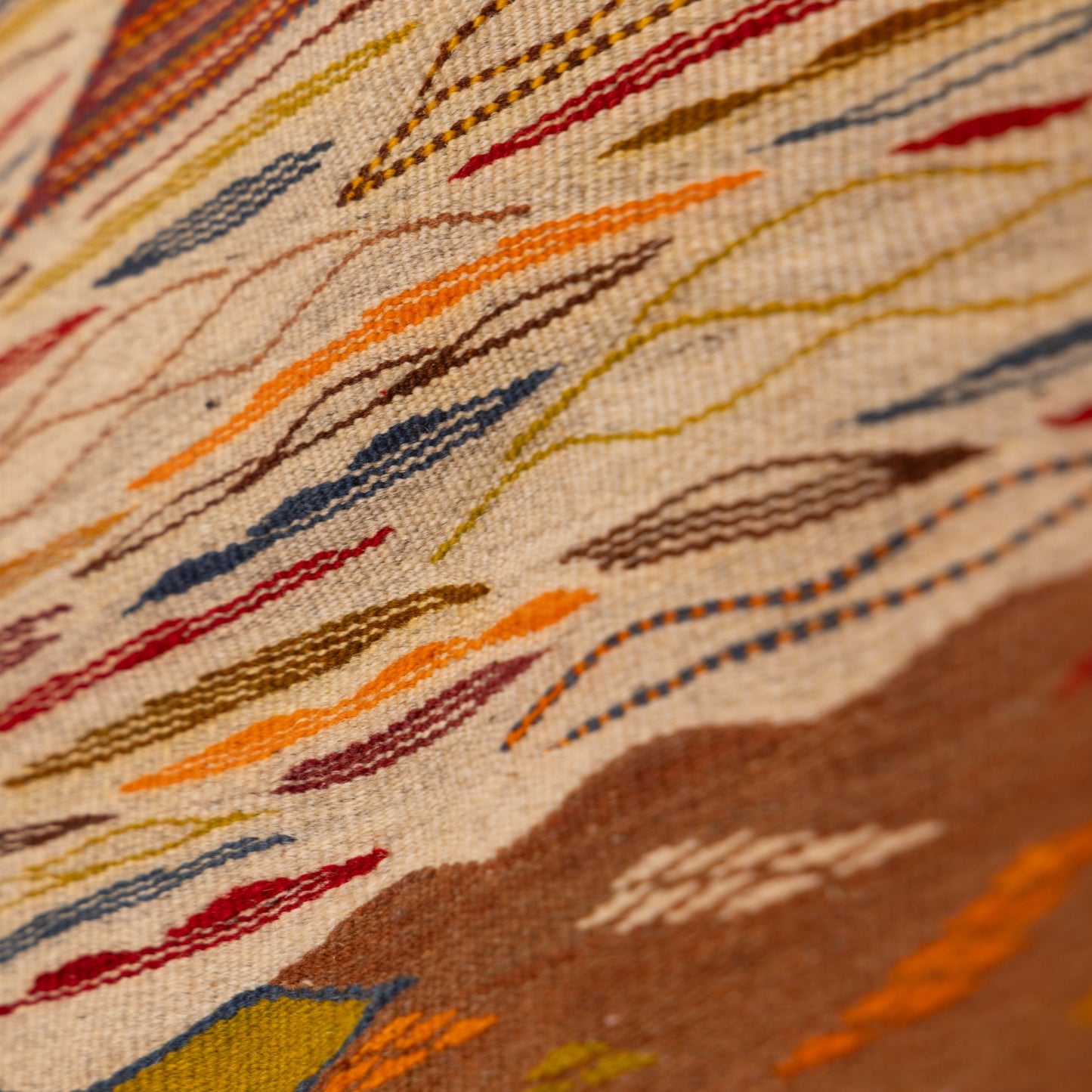 Moroccan Corridor Rug - Handwoven Runner - Mixed-Motif Patch Design