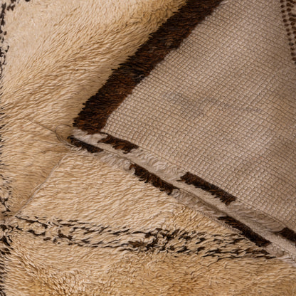 Large Vintage Moroccan Beni Ourain Rug – Handwoven Wool with Classic Diamond Pattern ; 13,29 ft / 6,40 ft