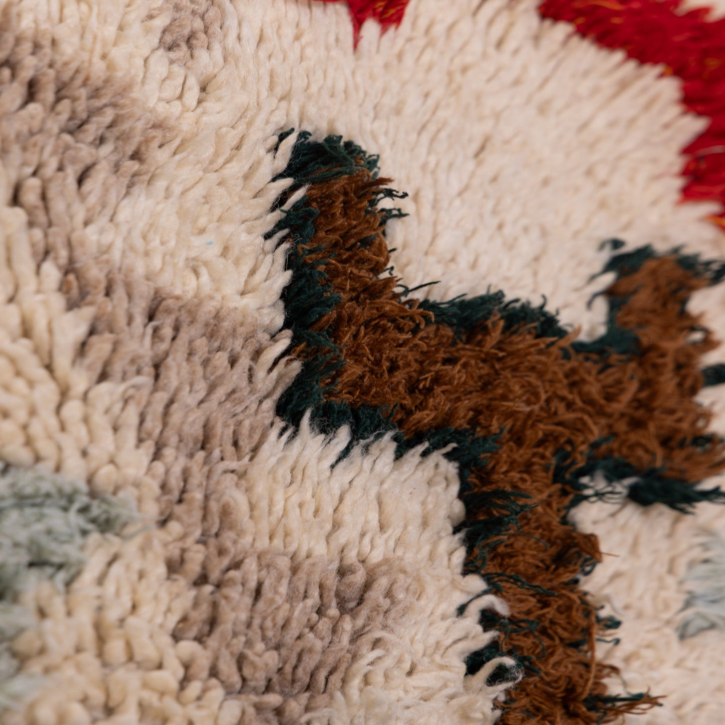 Vintage Azilal Berber Rug - Abstract Tribal Moroccan Wool Runner - Boho Wall Hanging