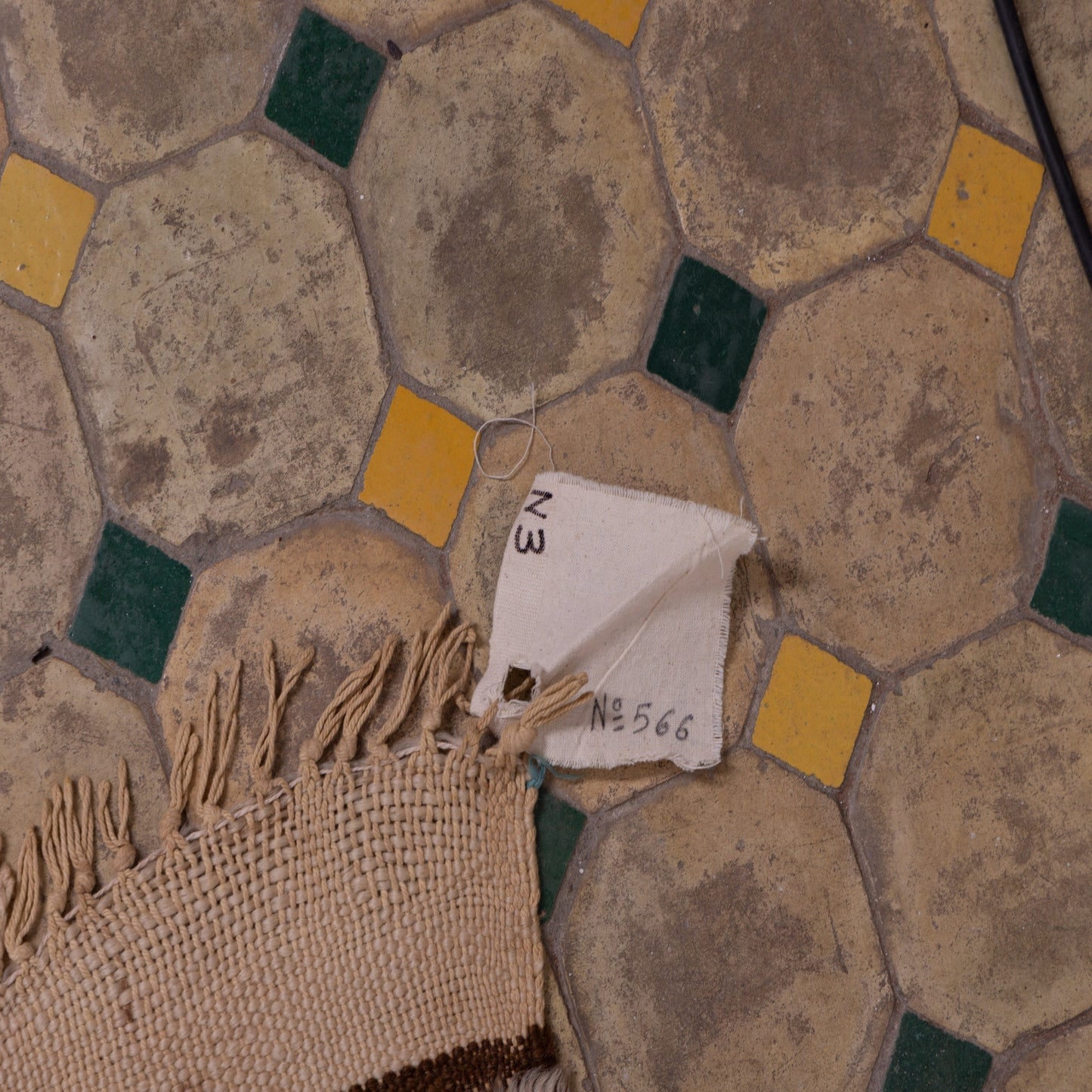Earth Code” Rug | Handwoven Moroccan Wool in Tribal Brown Geometry