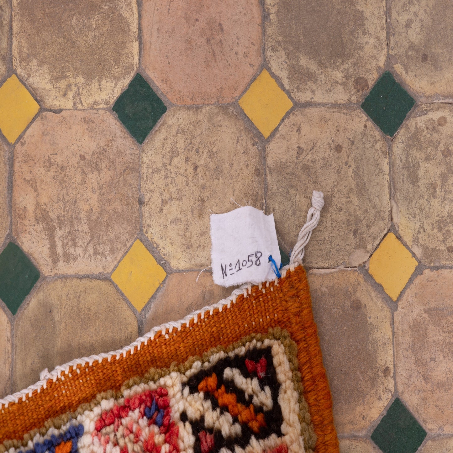 Handwoven Moroccan Akhnif Rug – Vintage-Inspired Berber Flatweave ; 4,92 ft / 3,61 ft