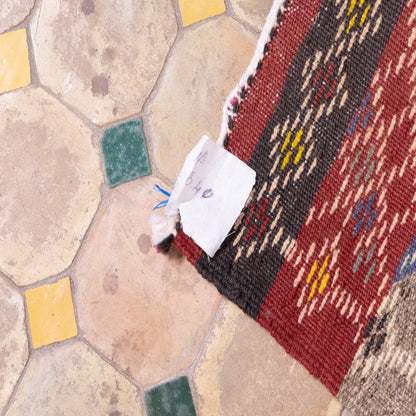 Authentic Handwoven Moroccan Akhnif Runner – Vintage Berber Wool Rug ; 5,25 ft / 1,80 ft