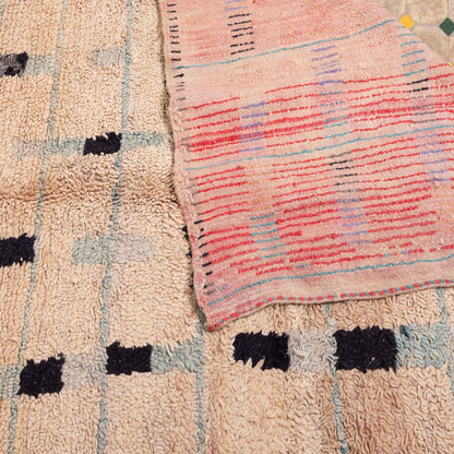 Vintage Moroccan Talsint Rug | Handwoven Geometric Wool Carpet ; 12,30 ft / 5,58 ft