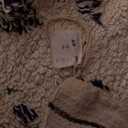 Handwoven Vintage Moroccan Boucherouite Rug – Vibrant Berber Wool & Cotton Carpet ; 10,01 ft  / 5,91 ft