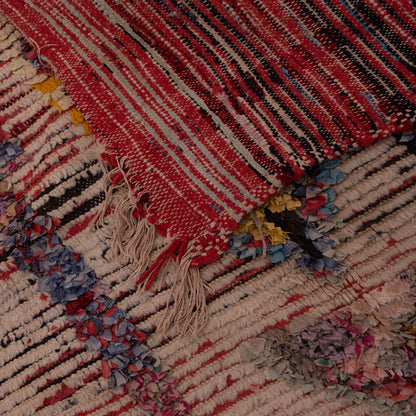 Vintage Azilal Moroccan Rug - Handwoven Wool Runner with Tribal Symbols - Abstract Boho Hallway Carpet