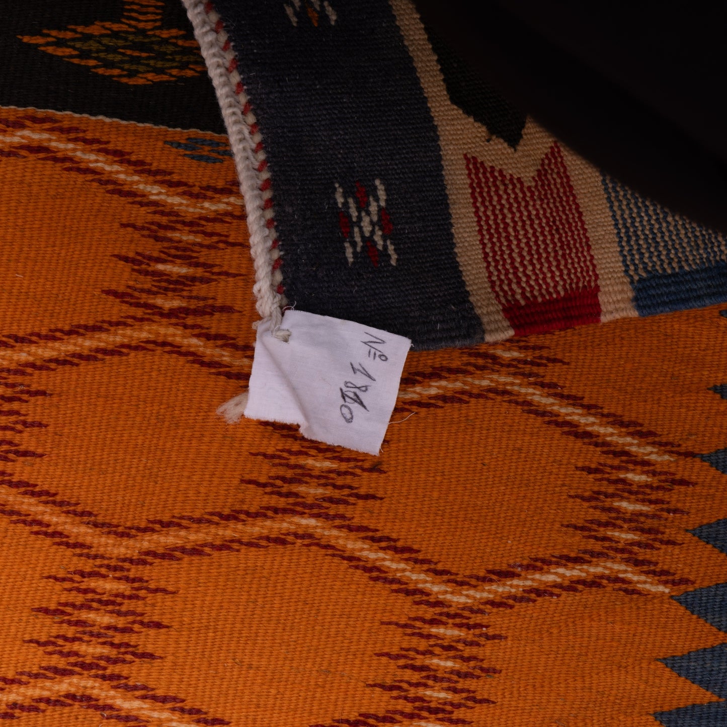 Handwoven Moroccan Akhnif Rug – Vibrant Berber Geometric Wool & Cotton Carpet