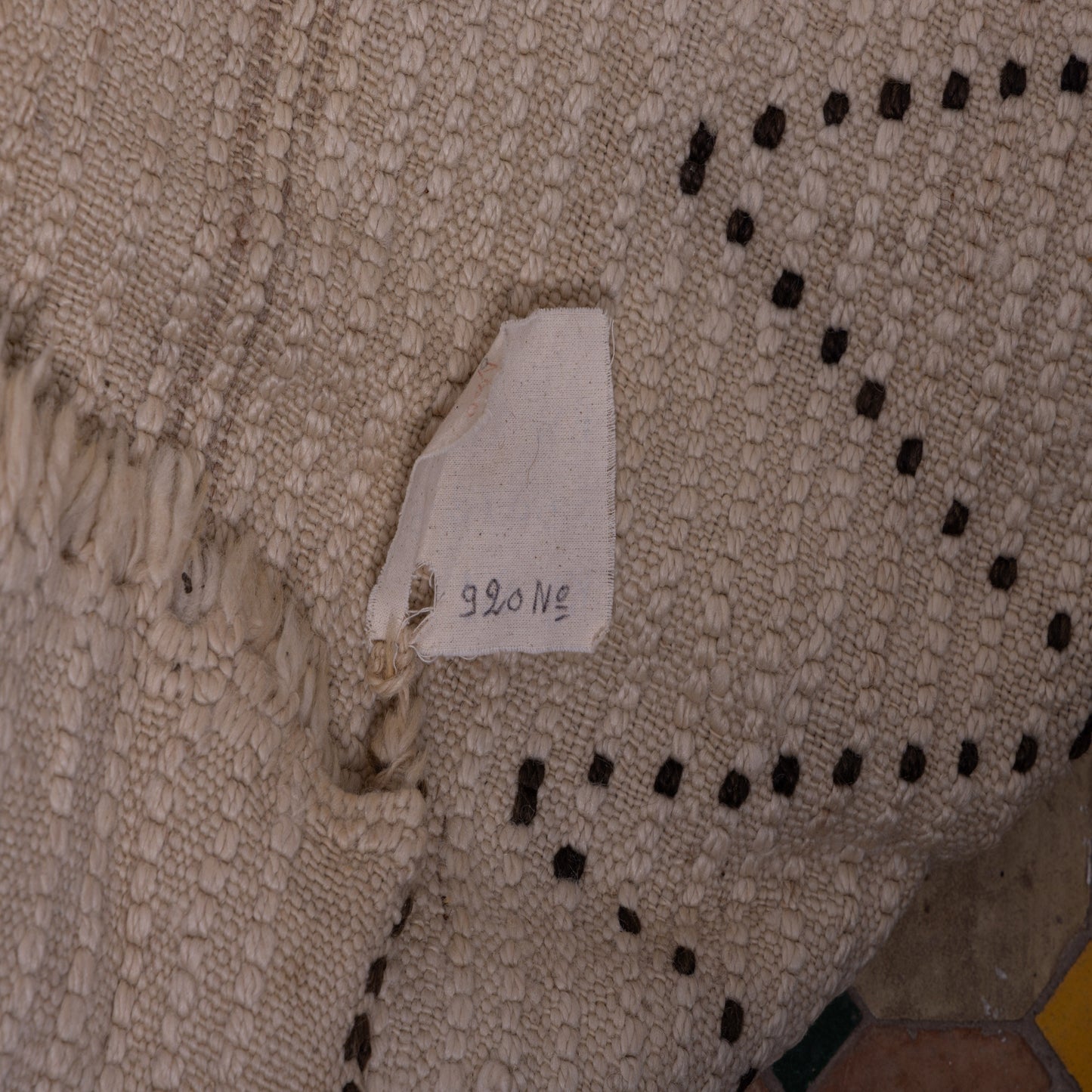 Authentic Vintage Beni Ourain Moroccan Rug | Handwoven Wool Berber Carpet ; 11,48 ft / 6,73 ft