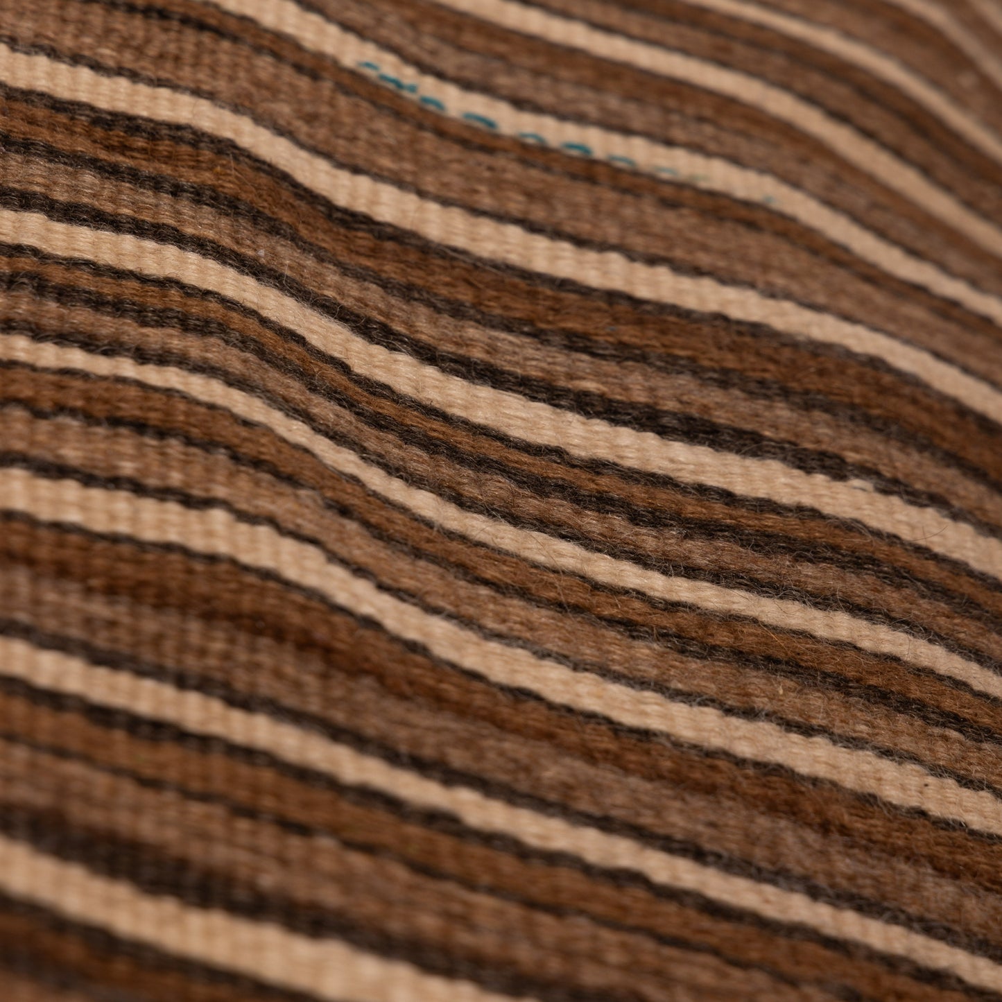 Vintage Moroccan Wool Blanket | Handwoven Berber Striped Throw | Nomadic Kilim Rug ; 7,55 ft / 4,10 ft