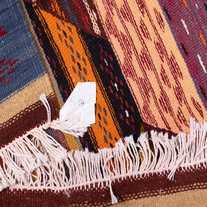 Handwoven Moroccan Akhnif Rug – A Bohemian Masterpiece ; 4,76 ft / 3,44 ft