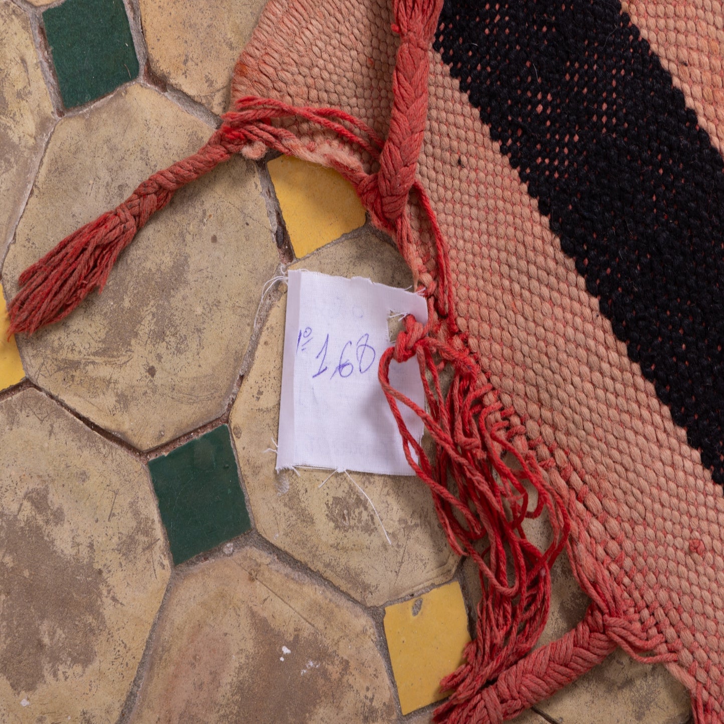 Vintage Moroccan Beni Ourain Rug – Handwoven Wool Diamond Lattice Carpet