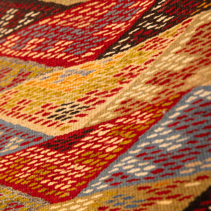 Moroccan Corridor Rug - Zigzag Berber Runner - Handwoven Artisan Wool