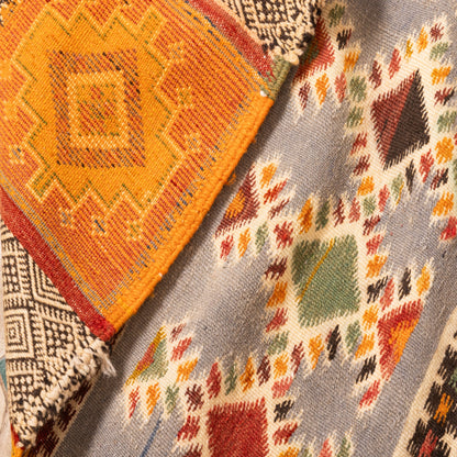 Moroccan Corridor Rug - Handwoven Runner - Tribal Patchwork Panel Design