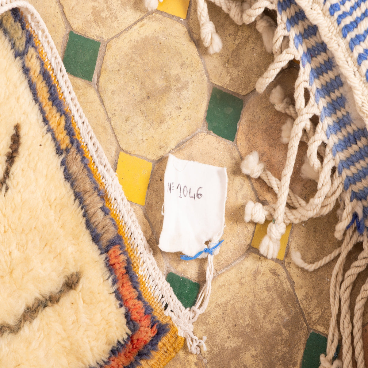 Modern Abstract Moroccan Runner Rug - Long Hallway Wool Carpet - Berber Handmade Neutral Taznakht Design