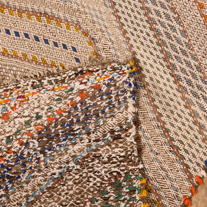 Moroccan Handmade Corridor Runner - Chevron Tribal Design - 100% Wool