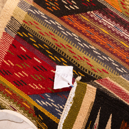 Moroccan Corridor Rug - Handwoven Runner - Patchwork Tribal Style