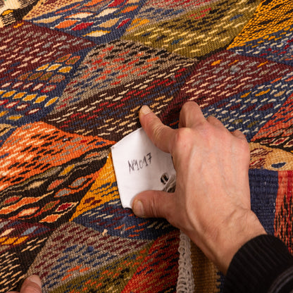 Moroccan Corridor Rug - Handwoven Runner - Tribal Mosaic Design