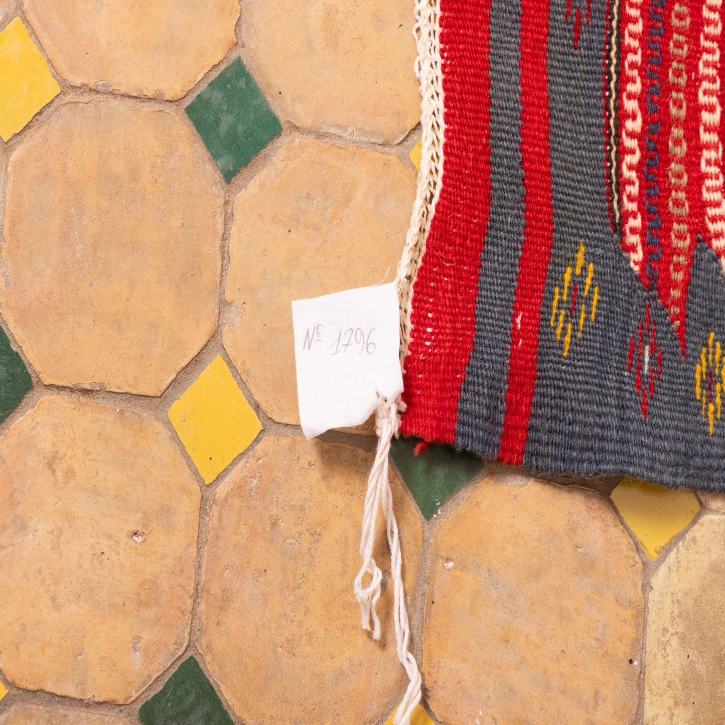 Moroccan Corridor Rug - Handwoven Runner - Earth-Tone Berber Patchwork Style