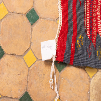 Moroccan Corridor Rug - Handwoven Runner - Earth-Tone Berber Patchwork Style