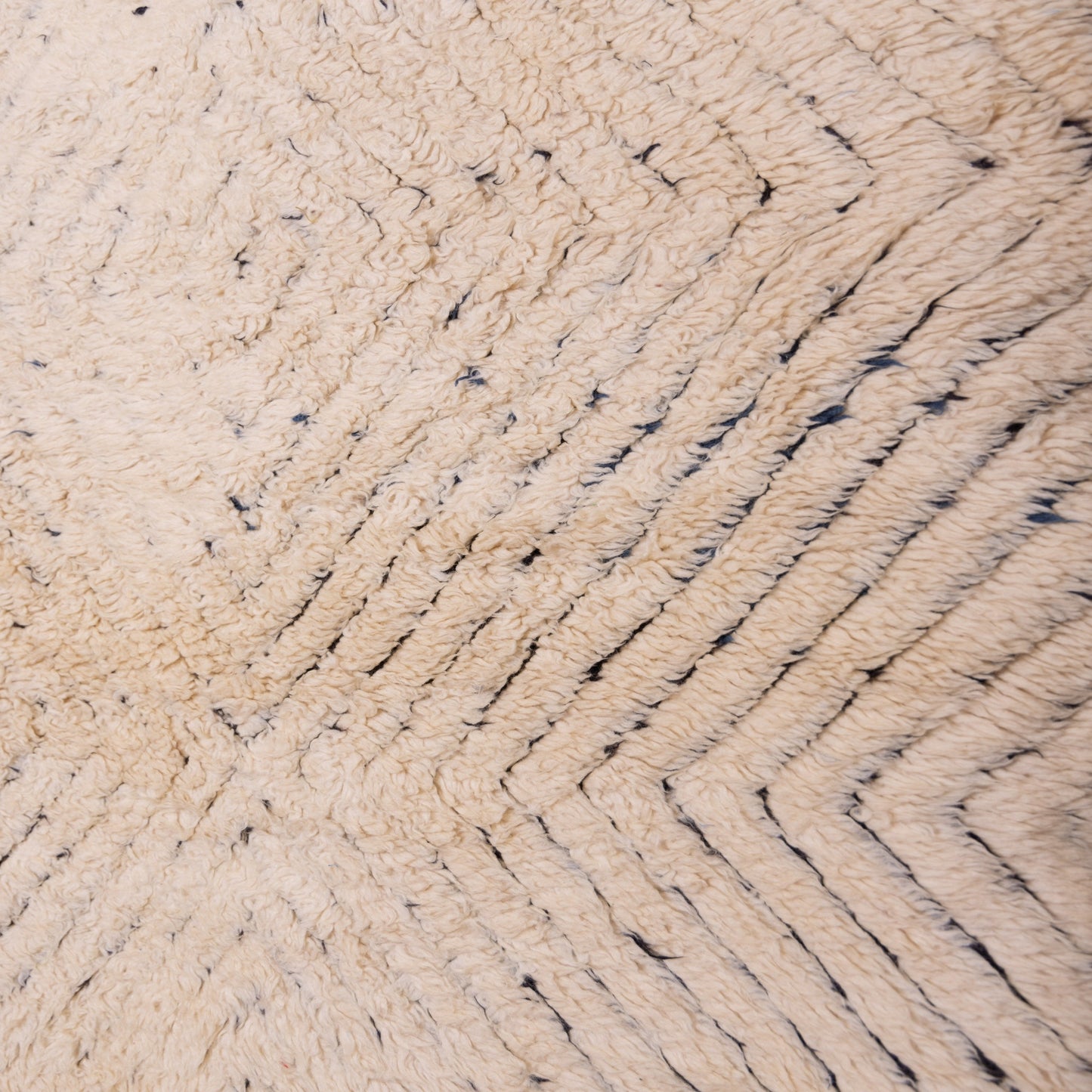 Authentic Mrirt Rug – Handmade Moroccan Wool Carpet – Minimalist Geometric Berber Rug – Luxury Soft & Thick Wool Area Rug