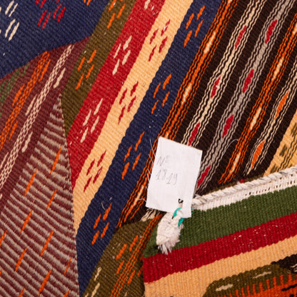 Moroccan Corridor Rug - Handwoven Runner - Chevron Patchwork Style
