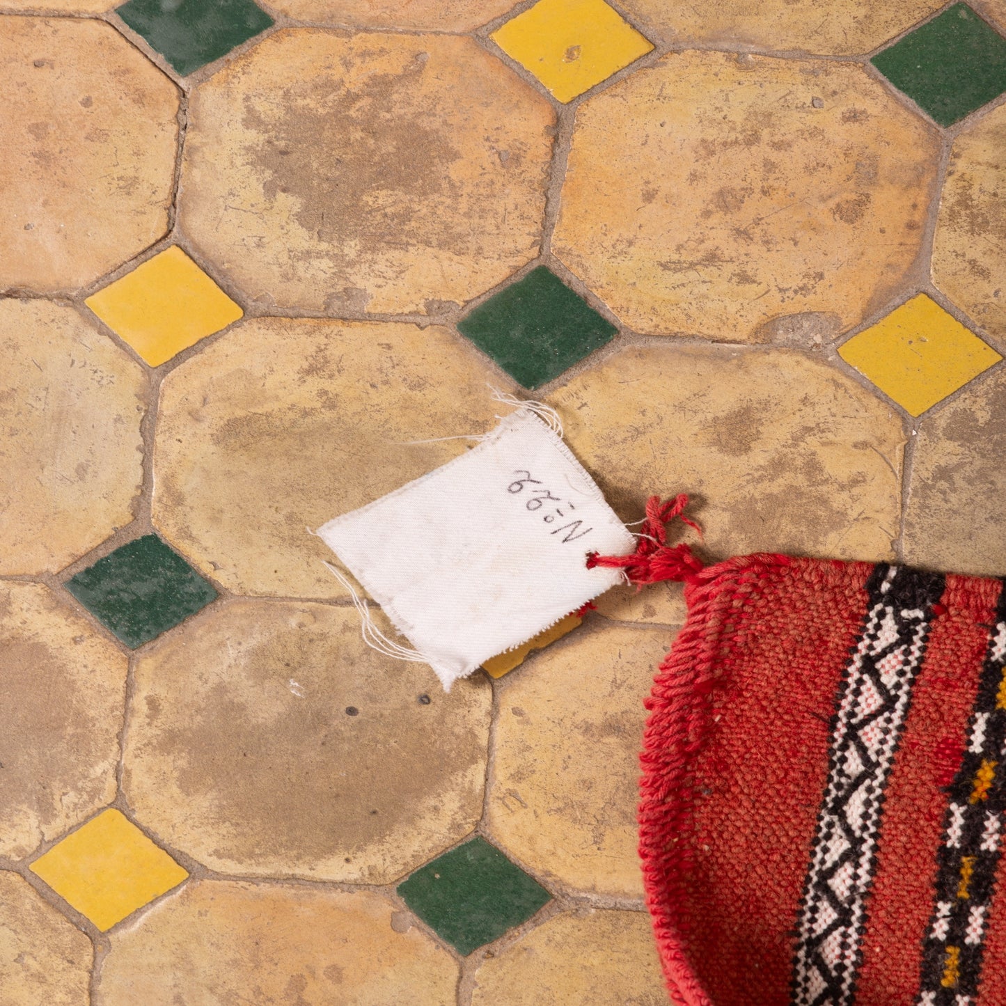 Handwoven Moroccan Corridor Rug - Red Tribal Wool Runner